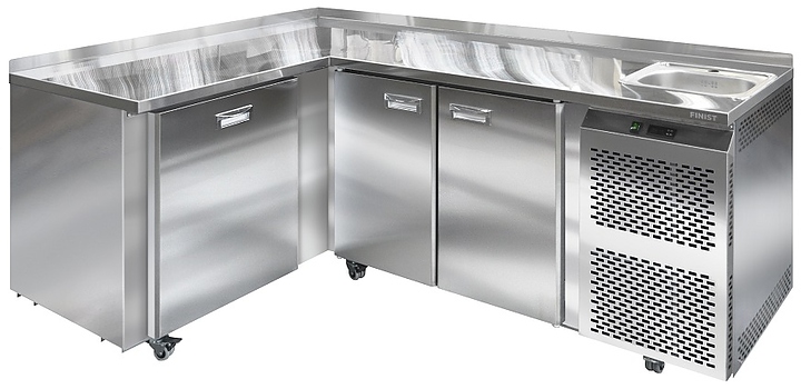 Стол холодильный угловой Finist СХСуг-700-1/3 528 л