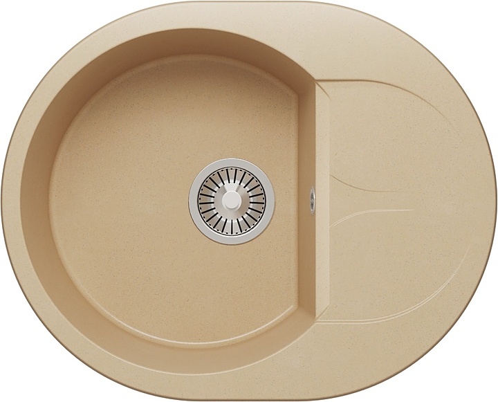 Мойка кухонная Polygran Atol-620 бежевая