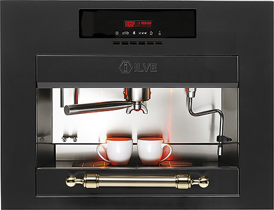 Кофеварка ILVE ES645CTK латунь, хром