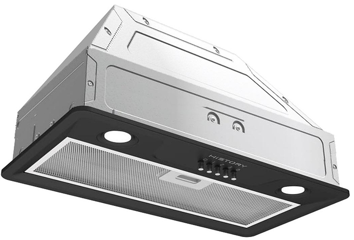 Вытяжка полновстраиваемая HiSTORY CI68B 1FBK черный, серый