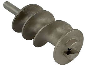 Шнек с валом для мясорубки Apach ATS22U, чугун, UNGER