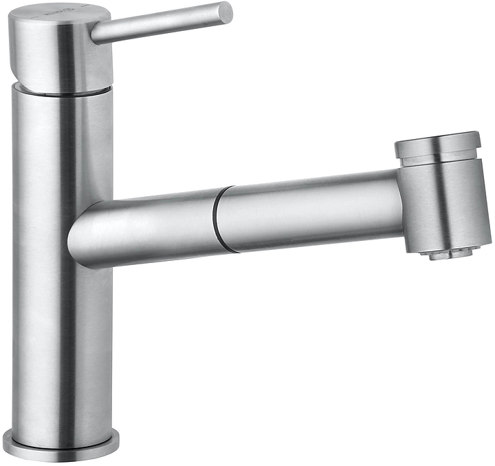 Смеситель для кухни KLUDI Steel 44851F860 с выдвижным изливом, хром