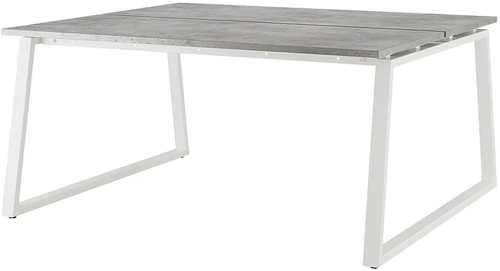 Стол офисный КОБОР TR/2-100/120 white/chicago