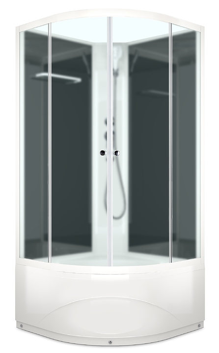Душевая кабина без крыши Domani-Spa Eco Delight 88 high DS01EcD88HBM00 80х80 см