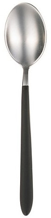 Ложка чайная Narin 202159 Pladies black satin head 12.8 см (материал нерж. сталь, цвет ручки черный)