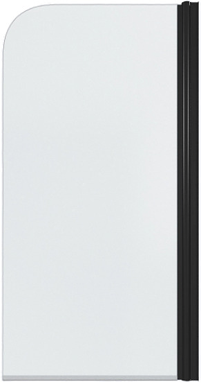 Шторка для ванны TIMO TCM-70/03C-6 70х140 см, поворотная на монопетле, стекло прозрачное, профиль черный