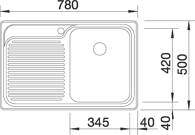 Мойка Blanco TIPO 45 S Compact декор