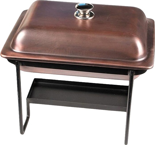 Чафинг-диш P.L. Proff Cuisine 73038004 / SG-95465 (A) 3 л 37х27 см (нерж. сталь) антик на подставке