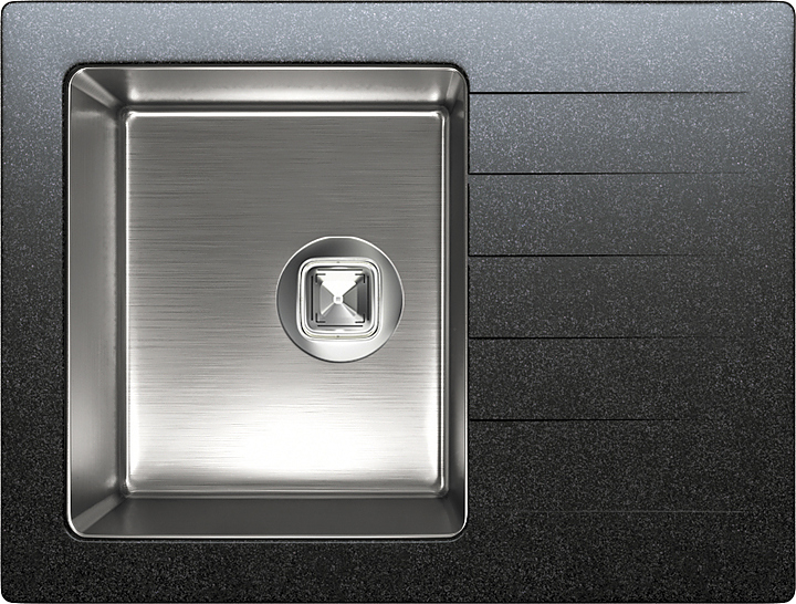 Мойка кухонная Tolero Twist TTS-660 черная