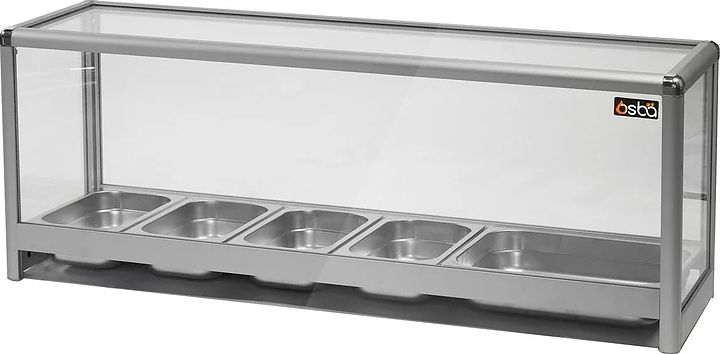 Подставка для гастроемкостей Osba SCG 4+1 со стеклом