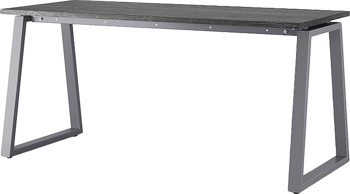 Стол офисный КОБОР TR-140/70 graphite/glazed