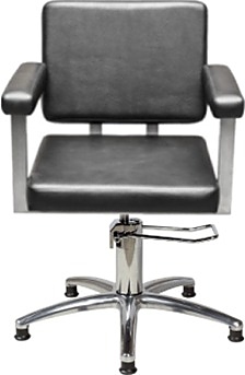 Кресло парикмахерское Имидж Мастер БРУТ II черное