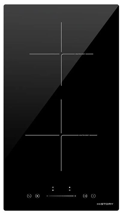 Варочная панель встраиваемая HiSTORY HI-3210-BBK 3 индукционная, черный