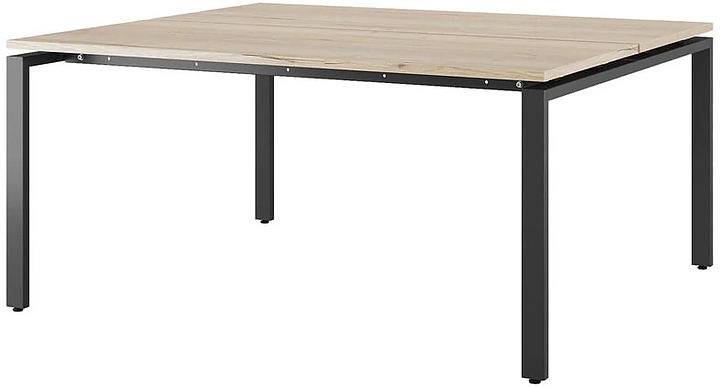 Стол офисный КОБОР P/2-160/120 black/natural