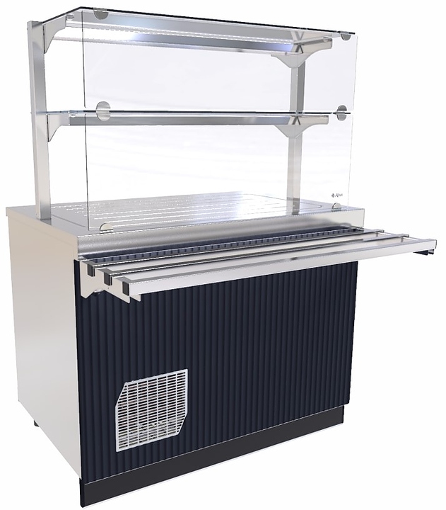 Прилавок-витрина холодильный Abat Сэйла ПВВ(Н)-70Е-06-НШ волна