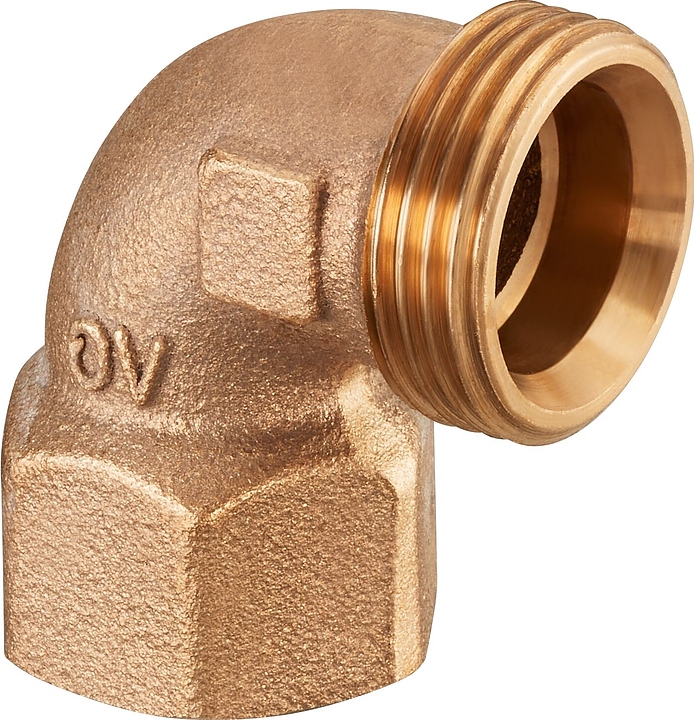 Угольник Oventrop Cofit S 1504355, PN 10, G 1" (НР) - Rp 1" (ВР), 90°, бронза