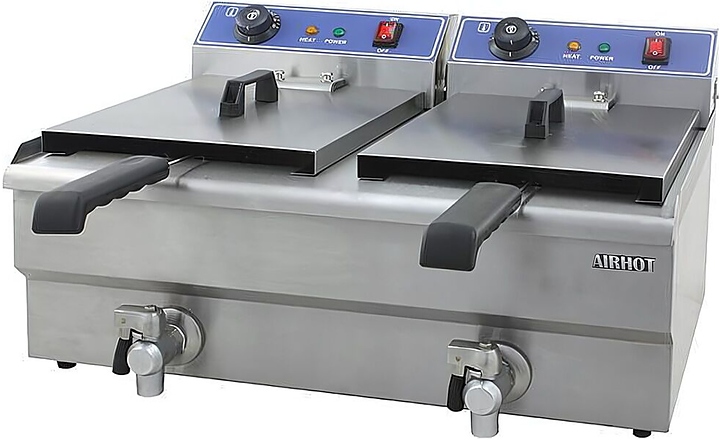 Фритюрница Airhot EF16+16T с краном