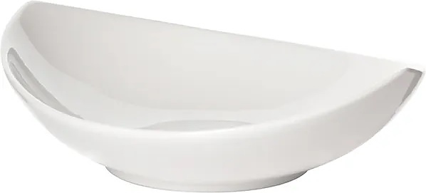 Салатник Kunstwerk A5467 1000 мл 27х23,5 см h=6,5 см (фарфор) белый