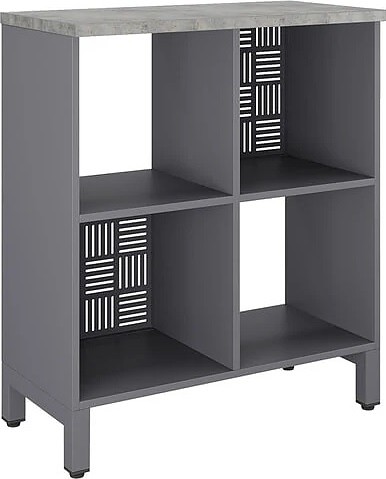 Стеллажная система КОБОР SQ-2Х2 black/chicago