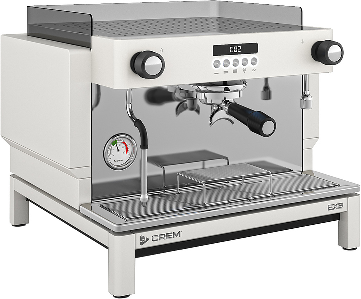 Кофемашина Crem EX3 Mini 1GR Display TA белая, высокая группа