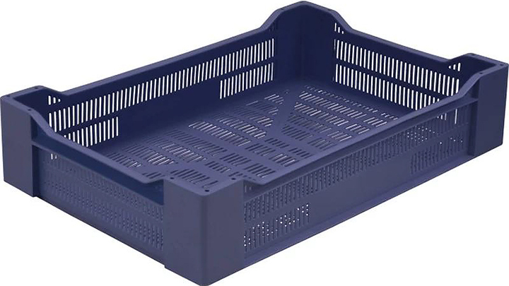 Ящик для овощей и фруктов ТАРА.РУ 119 600х400х135 мм синий