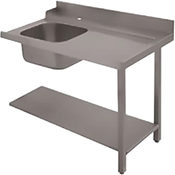 Стол входной Krupps EVPLV120ESX мойка слева