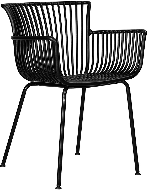 Стул обеденный DOBRIN 778FPP-LMZL-N ROSS (черный) 4 шт.