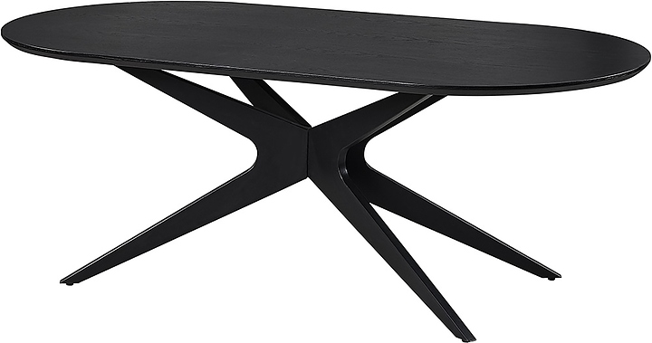 Стол обеденный Hesby Refuge Harmony (МДФ / металл) черное дерево / черный