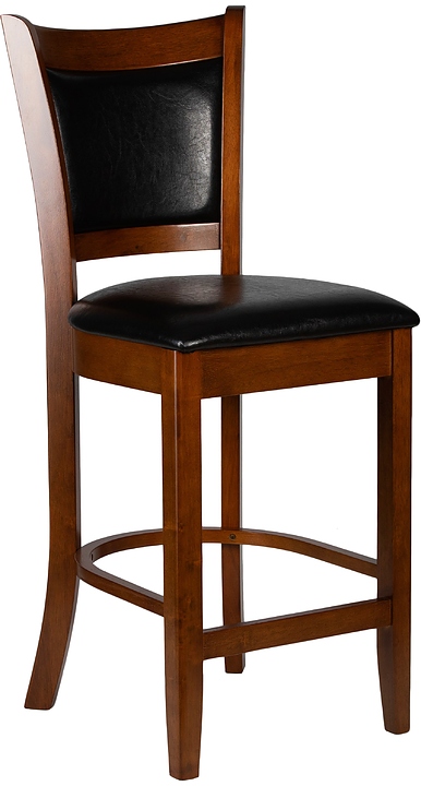 Стул полубарный DOBRIN 4191-LMU GARRY COUNTER (черный, шоколад)