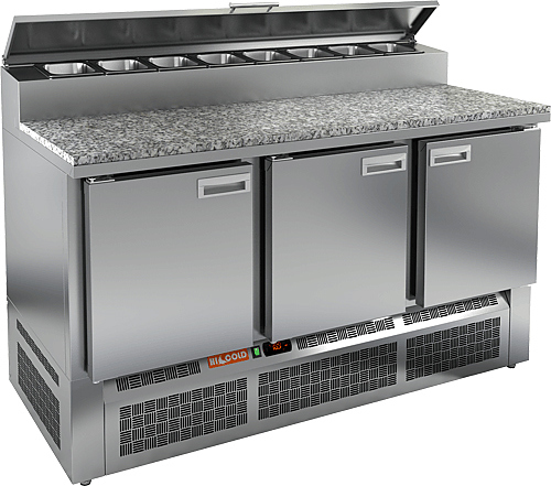 Стол для пиццы HICOLD PZE2-111GN (1/6) КАМЕНЬ