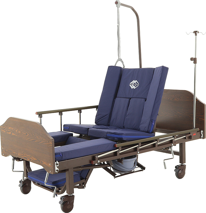 Кровать медицинская механическая Med-Mos YG-5 (ММ-5624Н-02) с РУ