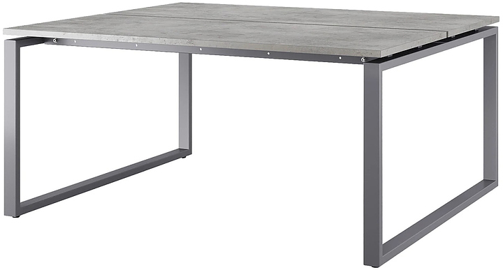 Стол офисный КОБОР O1/2-140/140 graphite/chicago