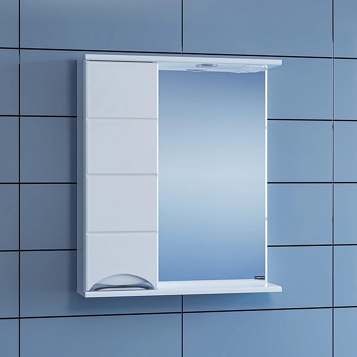 Шкаф зеркальный СаНта Родос 60 левый