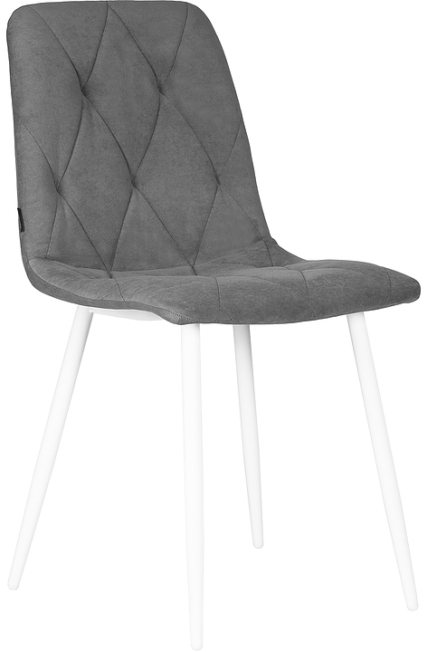 Стул обеденный DOBRIN 006 CHILLY ROMBO (серый, белый)