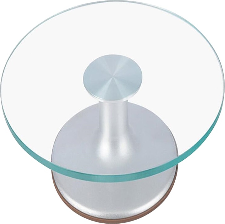 Подставка для торта P.L. Proff Cuisine CSA-12G / Djeni d=30 см h=10,2 см (стекло / металл) вращающаяся