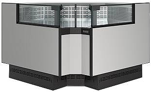 Витрина холодильная Carboma Bavaria 4 GC110 VM 6-2 версия 2.0 (внутренний угол) 9006-9005 (без боковин)