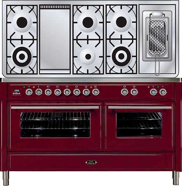 Газовая плита с духовым шкафом ILVE MT-150FRD-E3