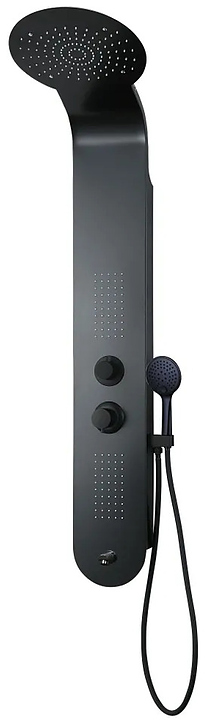 Панель душевая гидромассажная Taliente Amato TA-G-A03Bb+s с изливом, черный