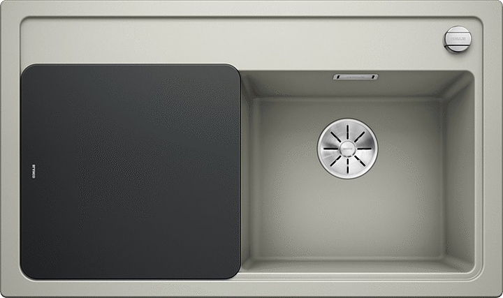 Кухонная мойка Blanco Zenar 45S InFino Silgranit (+доска стекло) жемчужная правая мойка