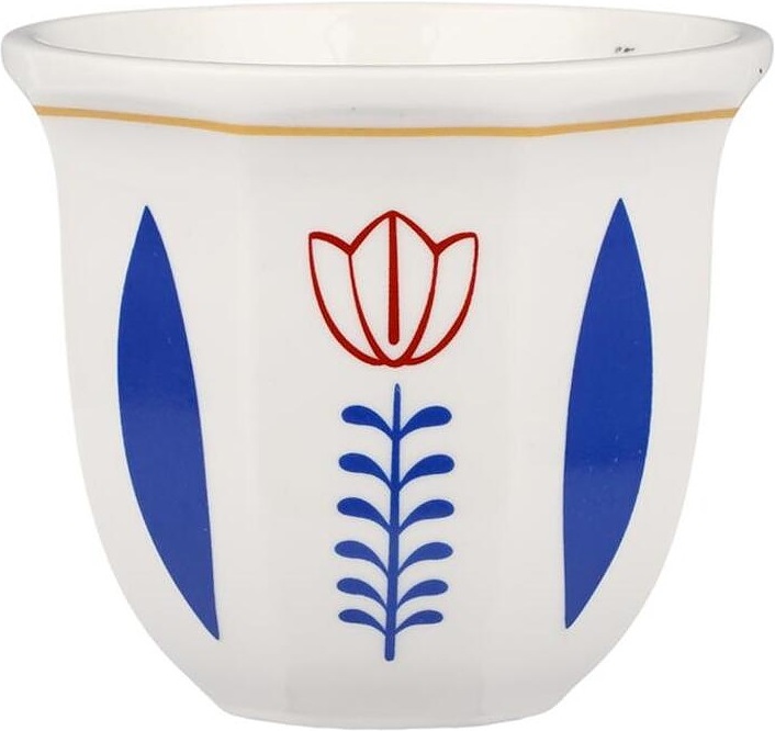 Чашка кофейная P.L. Barbossa Barista S0804 Flower 200 мл d=8,5 см h=7,8 см (керамика)