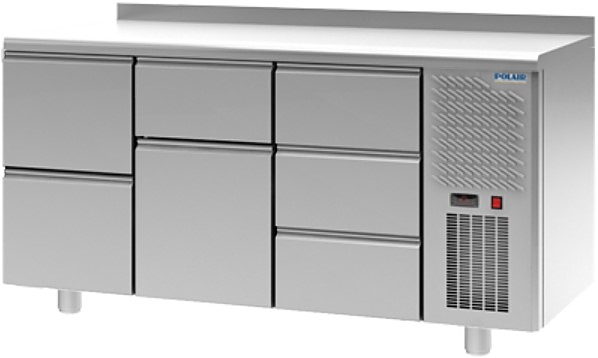Стол холодильный POLAIR TM3GN-213-G с бортом