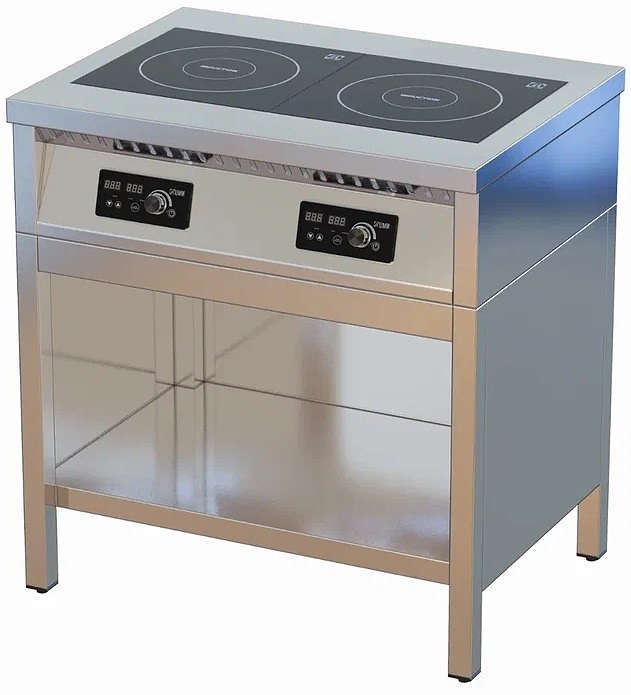 Плита индукционная ЦМИ ПИ-2Т 820 (820х600х870 мм) закрытая