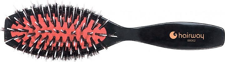 Щетка массажная Hairway Cherry 08062, комбинированная, 7 рядов