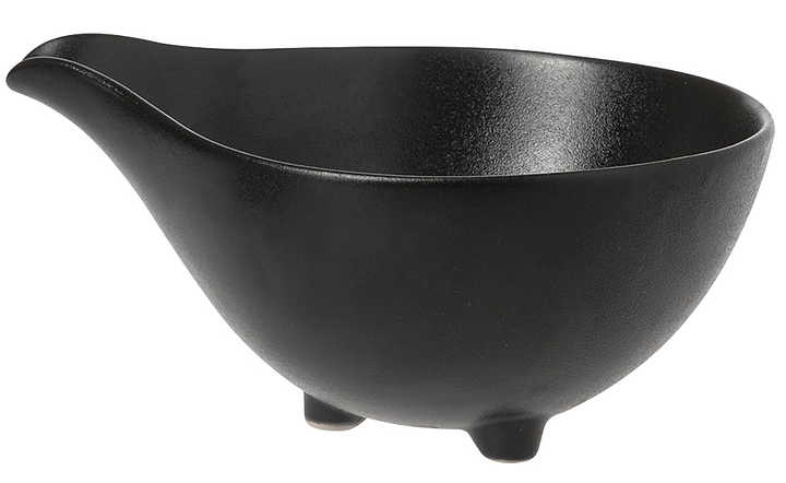 Салатник фигурный Китай Corone Bushido 24084 490 мл 6,5" d 113 мм, черный