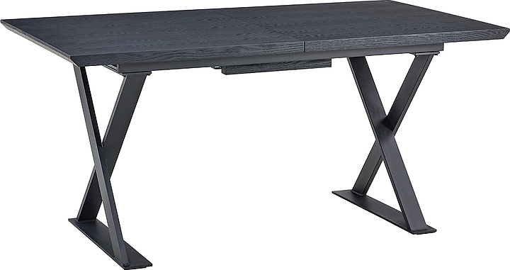 Стол обеденный Hesby Enclave Enchantment (МДФ / металл) черное дерево / черный