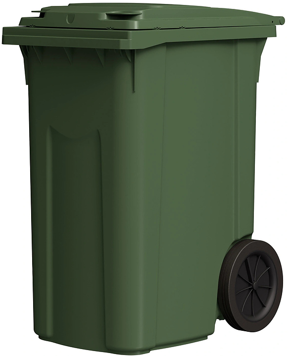 Контейнер для мусора iPlast 28.C82 360 л зеленый