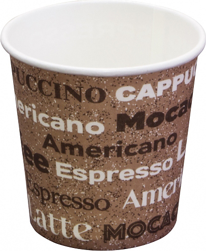 Стакан бумажный ПАПЕРСКОП РУС 100 мл Coffee new