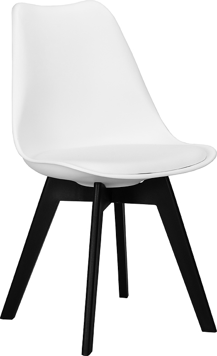 Стул обеденный DOBRIN LMZL-PP635P DOBRIN HARRY (белый, черный)