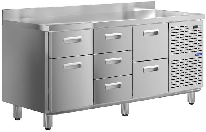 Стол холодильный KAYMAN КСХ-432/60 (7 ящиков)