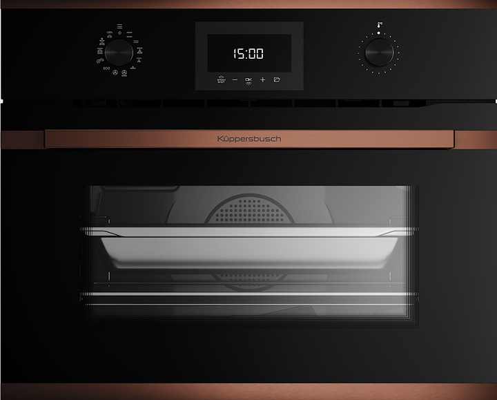 Духовой шкаф с паром Kuppersbusch CBD 6340.0 S7 Copper 3200 Вт 44 л 595х559х455 мм черный